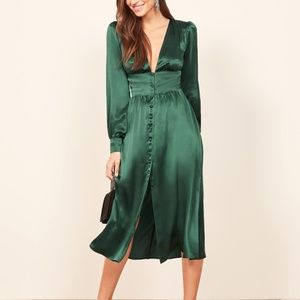 Reformation | Nikola Dress | Mid-Length | Silk